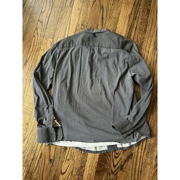 WRK The Reworked Shirt Blue With Print Lightweight Cotton Mens Large - Picture 4 of 6